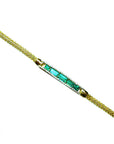 Vibrant emerald ladies bracelet