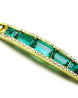 Gold fine emerald Jewelry for women