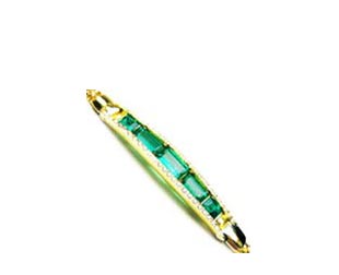 Natural Colombian emeralds bracelet