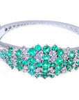 Emerald gold bracelet for woman