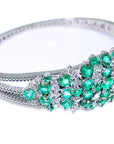 USA made real Colombian emerald bracelet