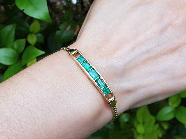 Genuine Emerald bracelet for mother’s day