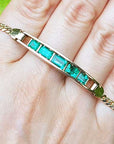 Real Colombian emerald bracelet