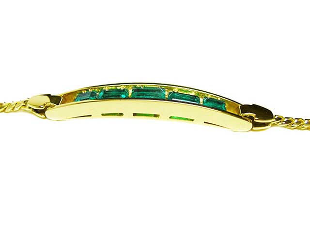 Emerald Bracelet 14K Yellow Gold