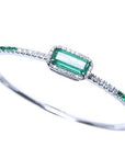 Muzo emerald bangle bracelet