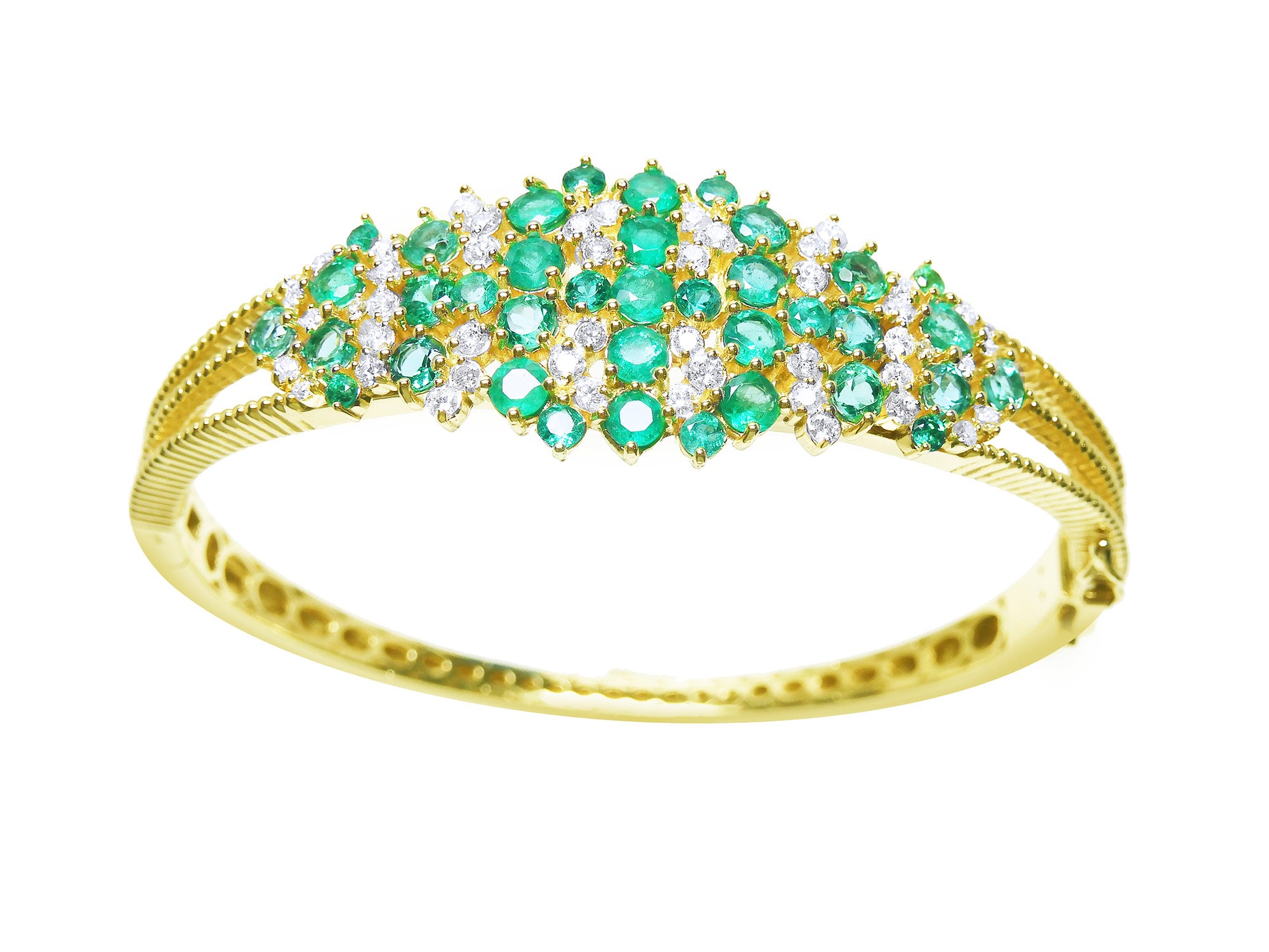 May&#39;s birthstone emerald bangle bracelets for mom