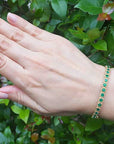 Emerald bangle bracelet for sale