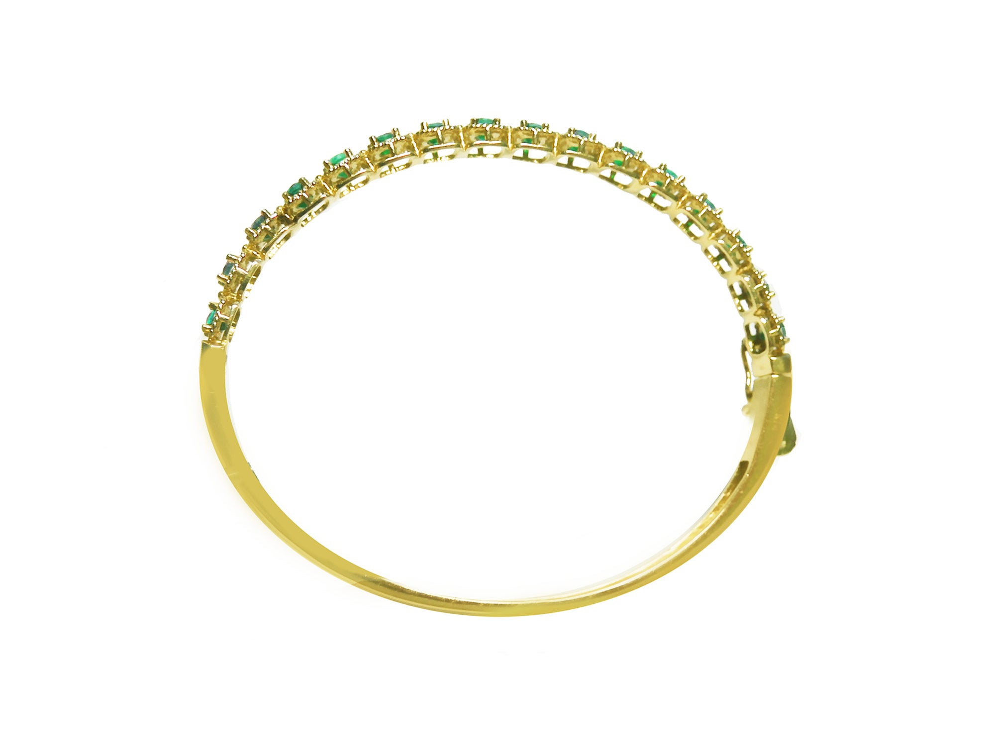 emerald bangle bracelets for ladies