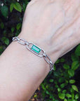 Authentic Colombian emerald bracelet