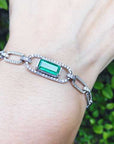 Modern emerald bracelet fine jewelry