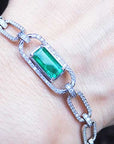 Wholesale Colombian emerald bracelet