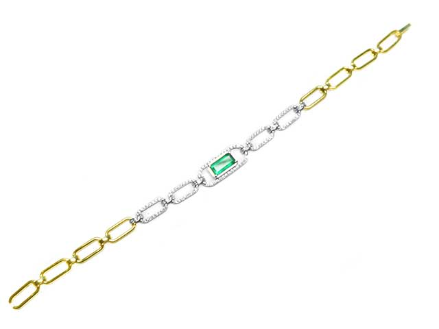 Colombian emerald women&#39;s bracelet for sale