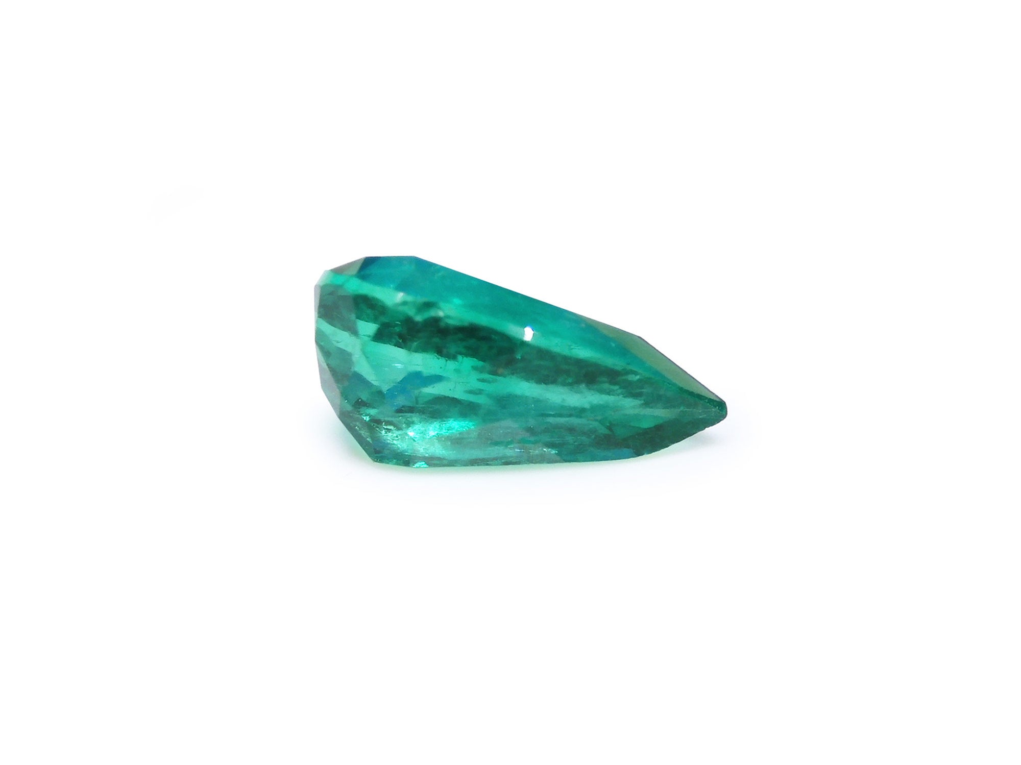 2.77 ct. Loose Genuine Emerald for Sale GIA Certified Pear Shaped