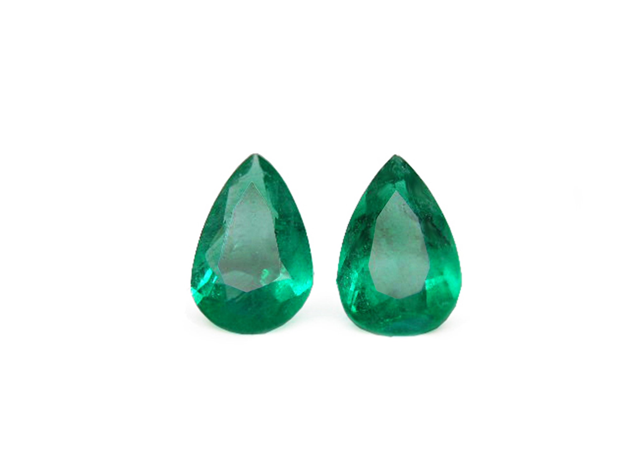 Matched pair loose emeralds