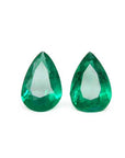 Matched pair Colombian emeralds