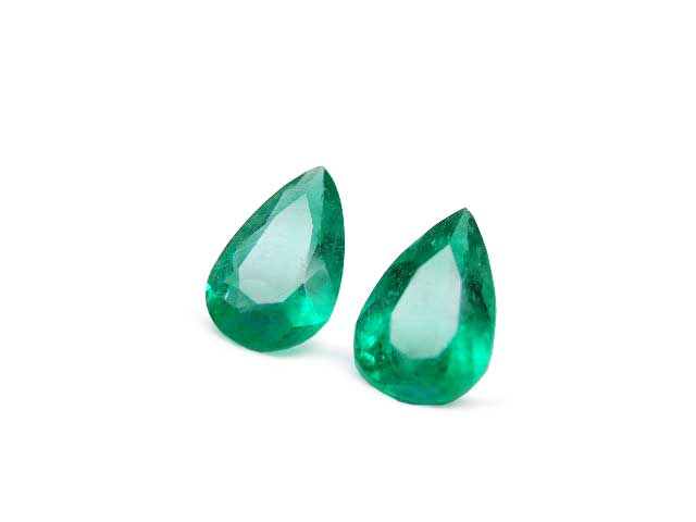 Real Colombian emeralds gemstone