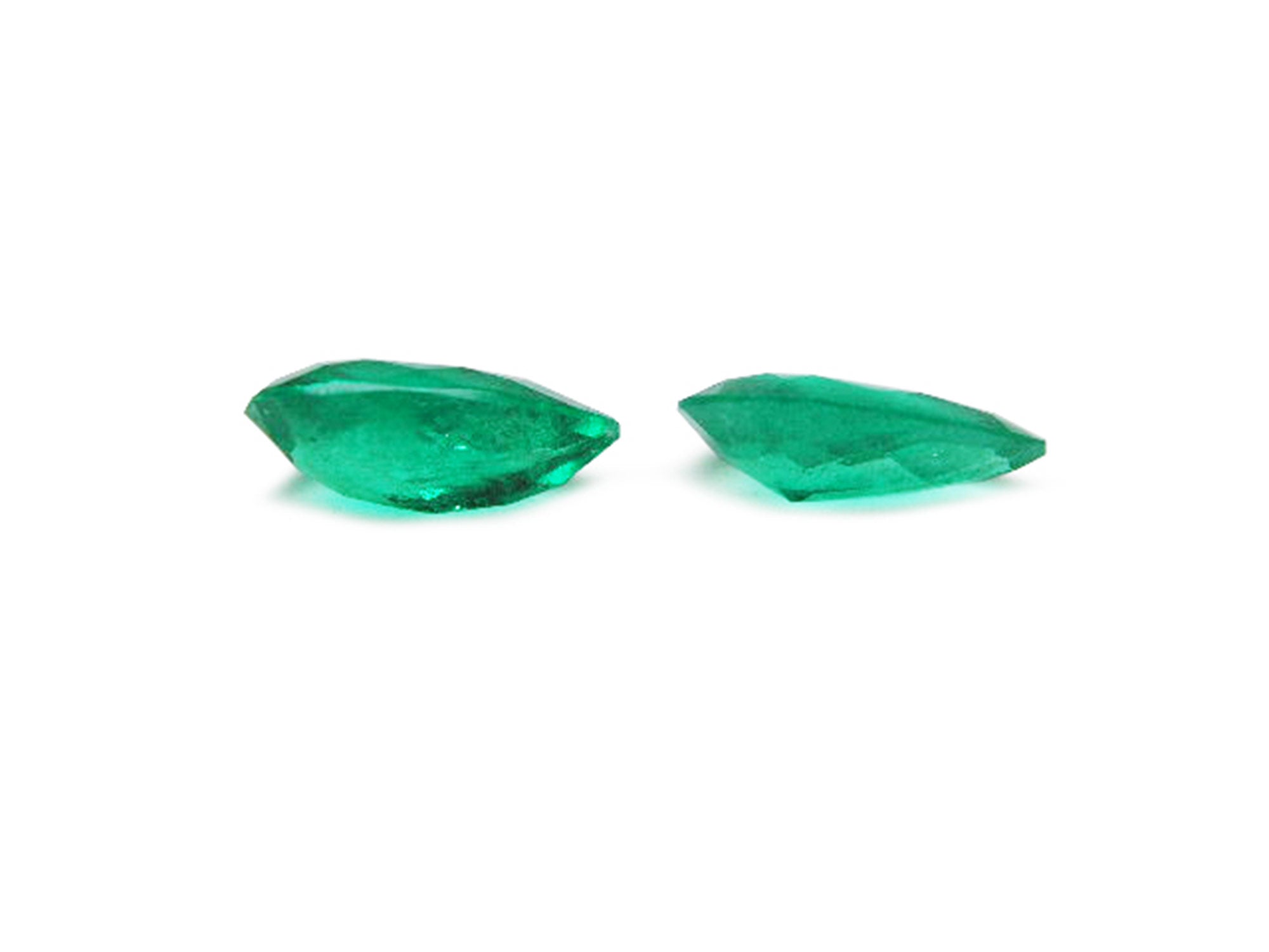 For earrings loose emeralds matched pair