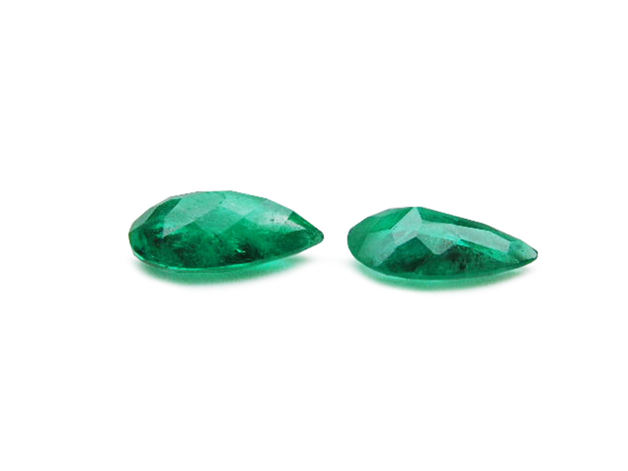 From Muzo Colombia matched pair loose emeralds