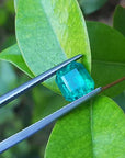 Emerald-cut Colombian emerald