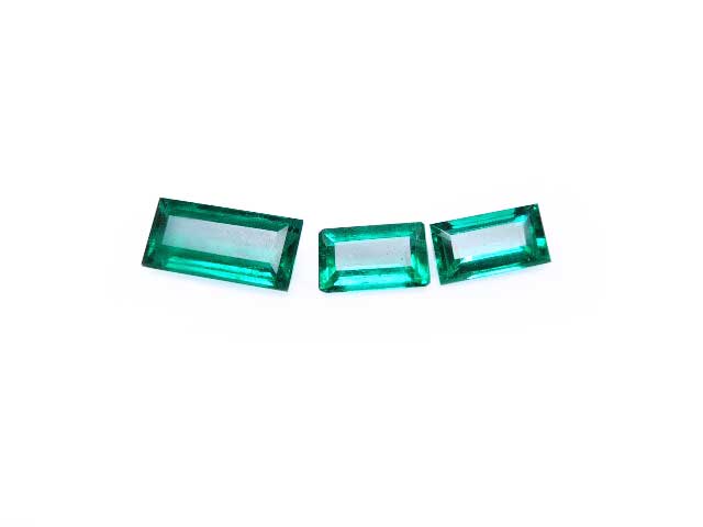 Real emeralds for sale baguette cut