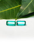 matching pair Colombian emeralds