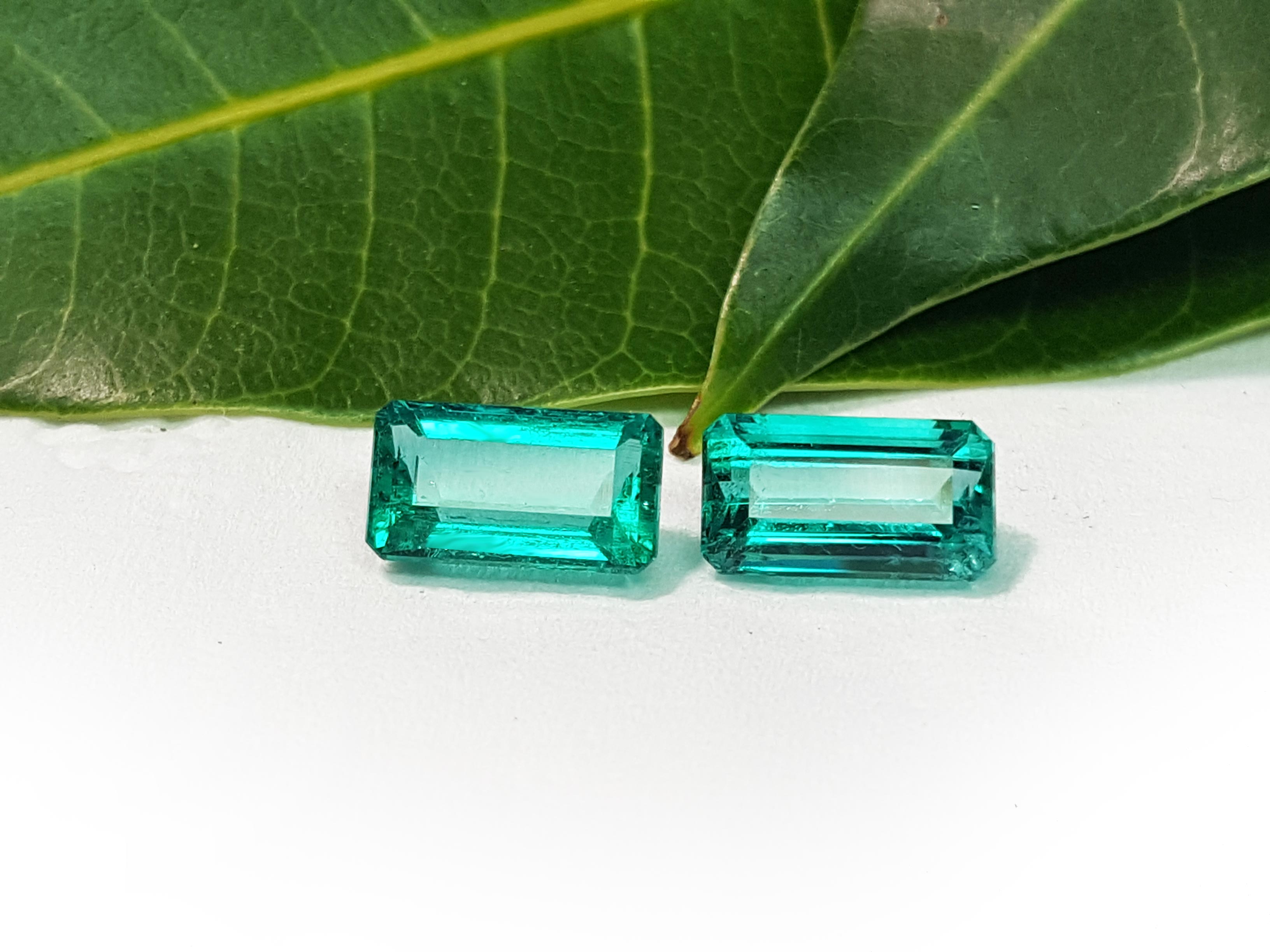 Real Colombian emeralds