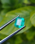 Loose emerald emerald-cut