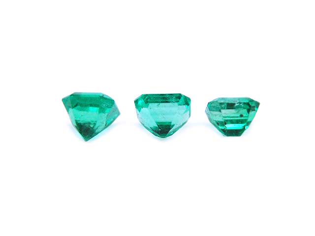 Authentic loose emeralds from Colombia