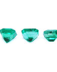 Authentic loose emeralds from Colombia