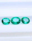 For esrrings and pendant necklace Natural emeralds from Colombia