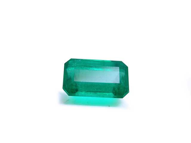 Bluish green loose emeralds