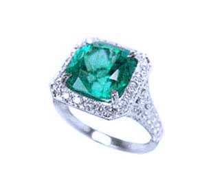 Muzo emerald engagement rings