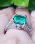 Natural Muzo emerald ring