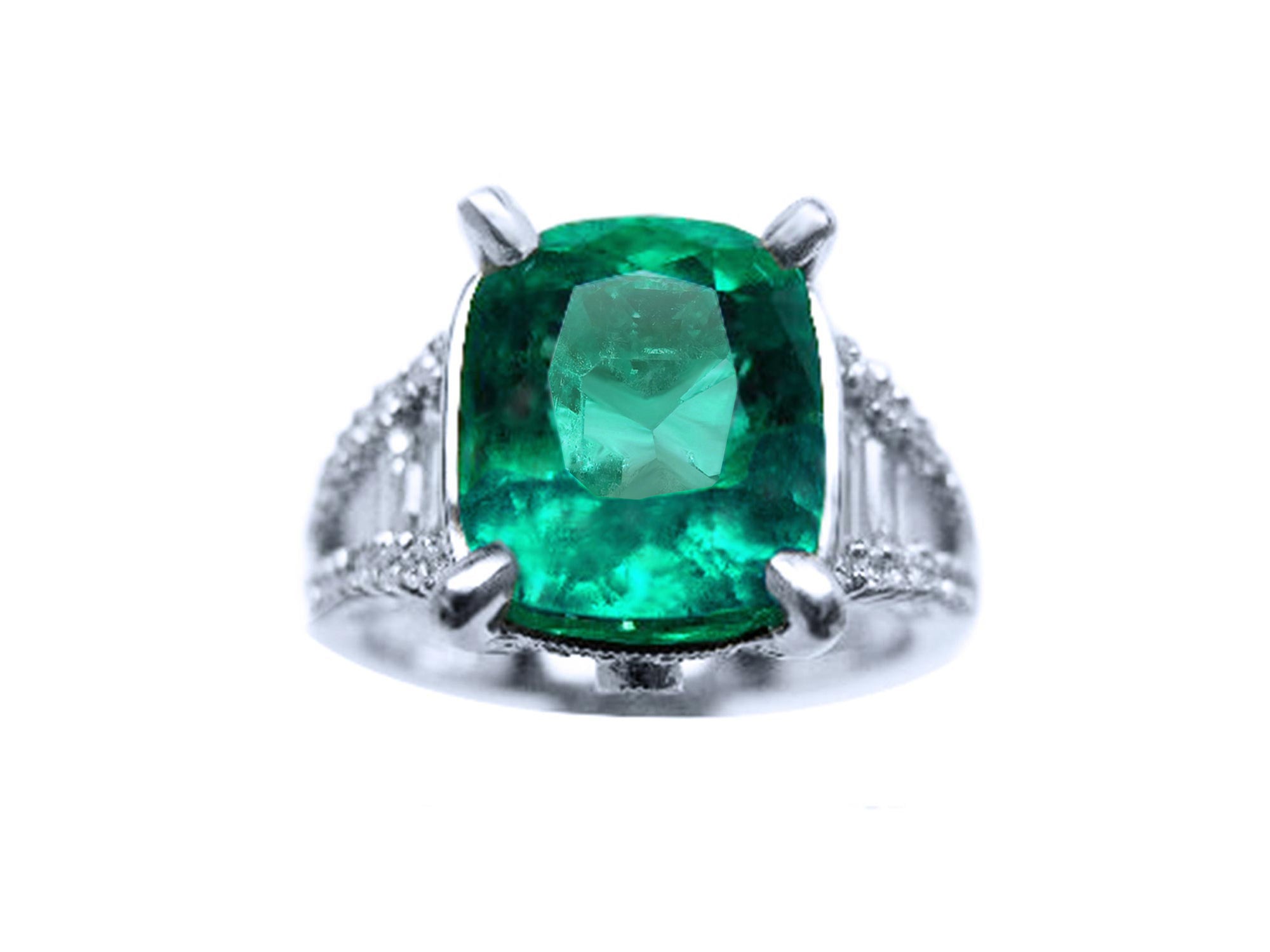 Anillo con esmeralda certificada para mujer