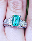 Ladies emerald ring