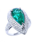  Women emerald rings size 