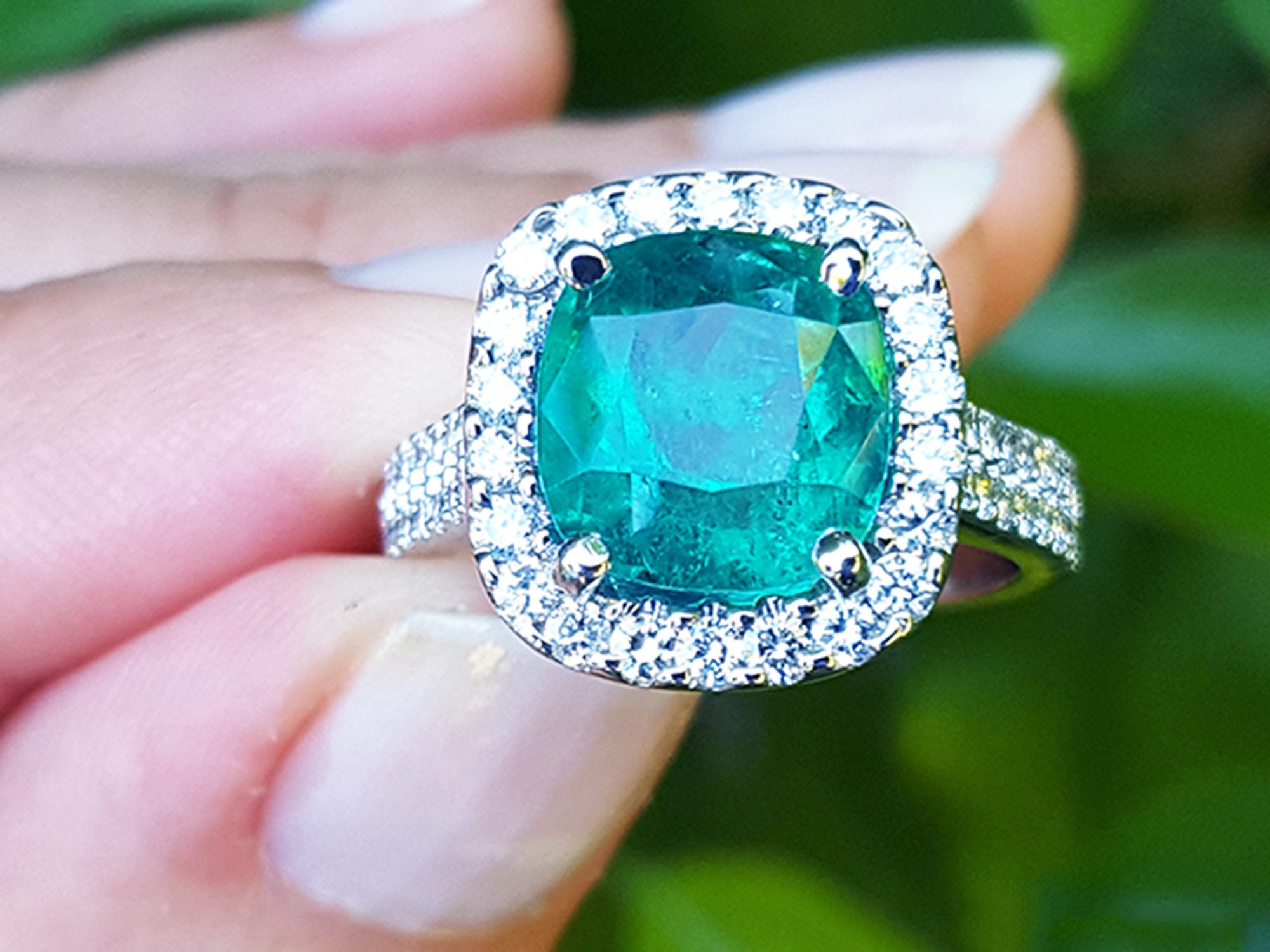 Green emerald Women’s rings