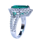 Anillo con esmeralda colombiana apara mujer