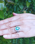 Anillo con esmeralda para mujer
