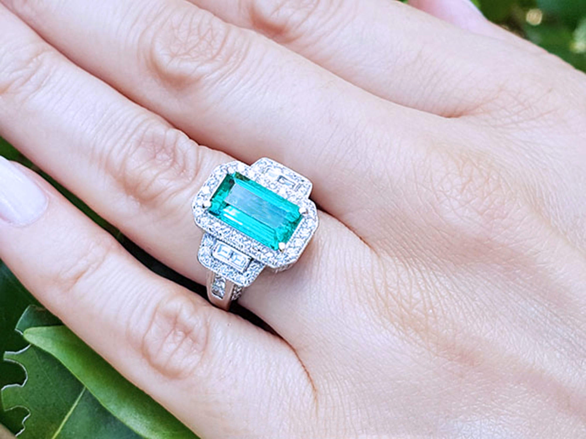 Mother&#39;s Day gift eerald ring