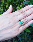 Emerald May Birthstone Engagement ring