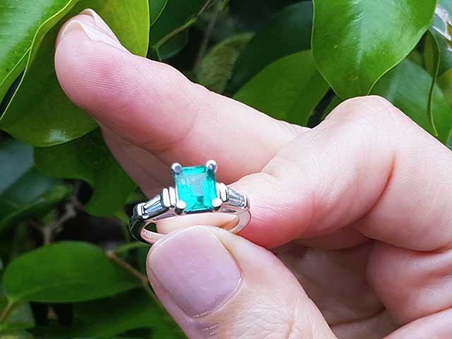 May Birthstone engagement rings for women