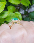 Natural Colombian emerald rings