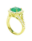 Emerald jewelry ring