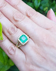 Real emerald ring