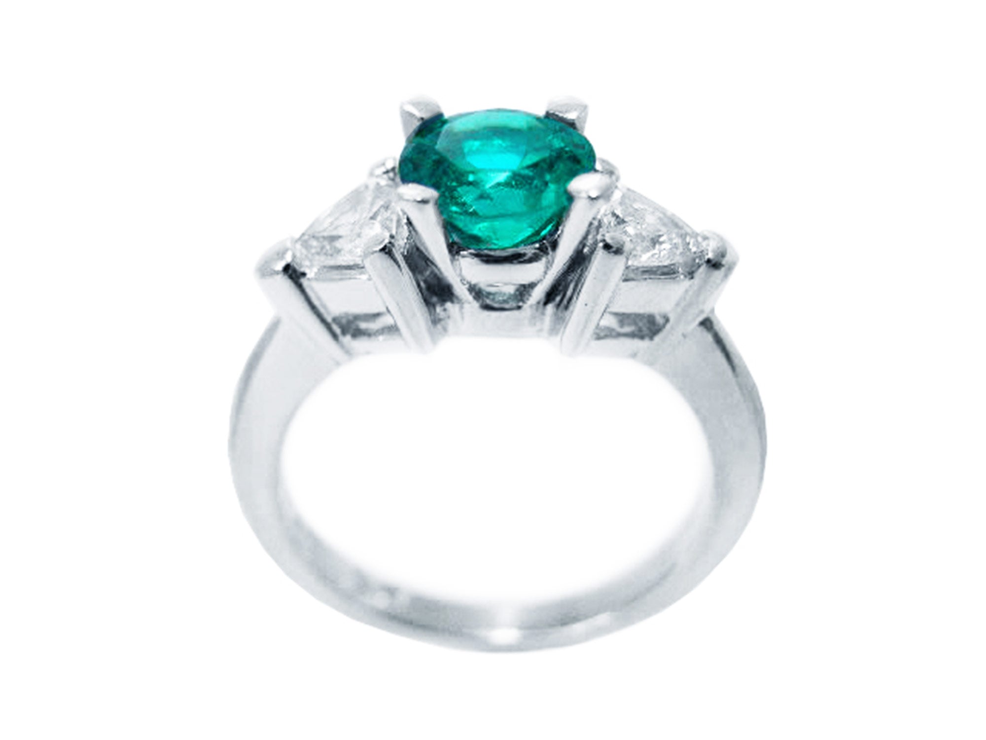 Natural emerald ring for ladies