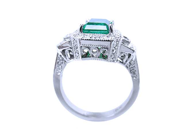 Authentic Colombian emerald rings