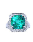 Genuine emerald engagement rings