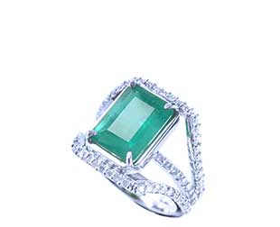 Colombian emerald rings