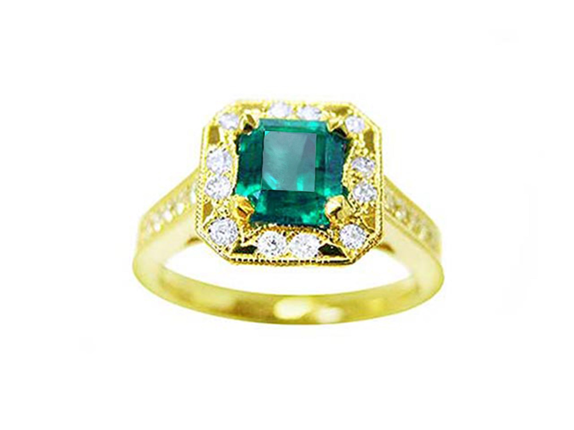 Women's emerald ring